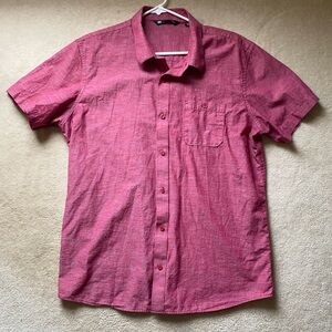 Travis Mathew Shirt Mens XL Button Up Short Sleeve Casual Lightweight Summer